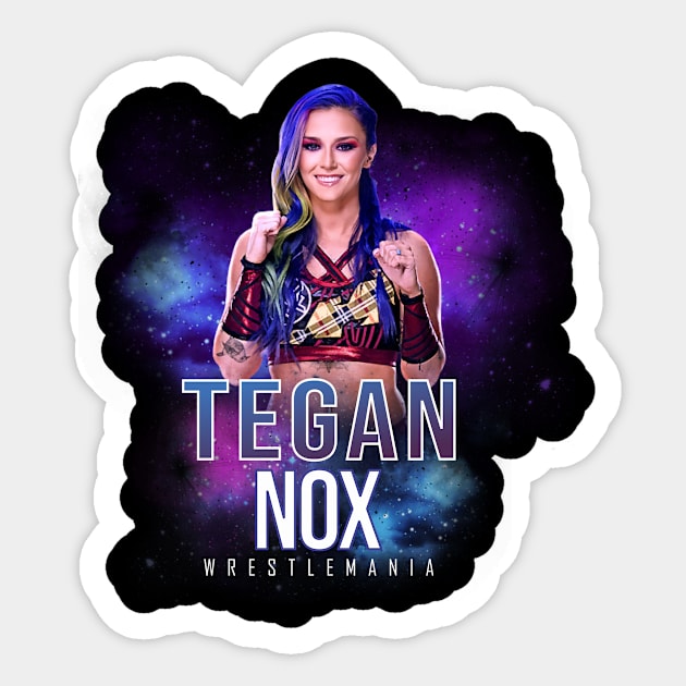 tegan nox wrestle Sticker by KomenX